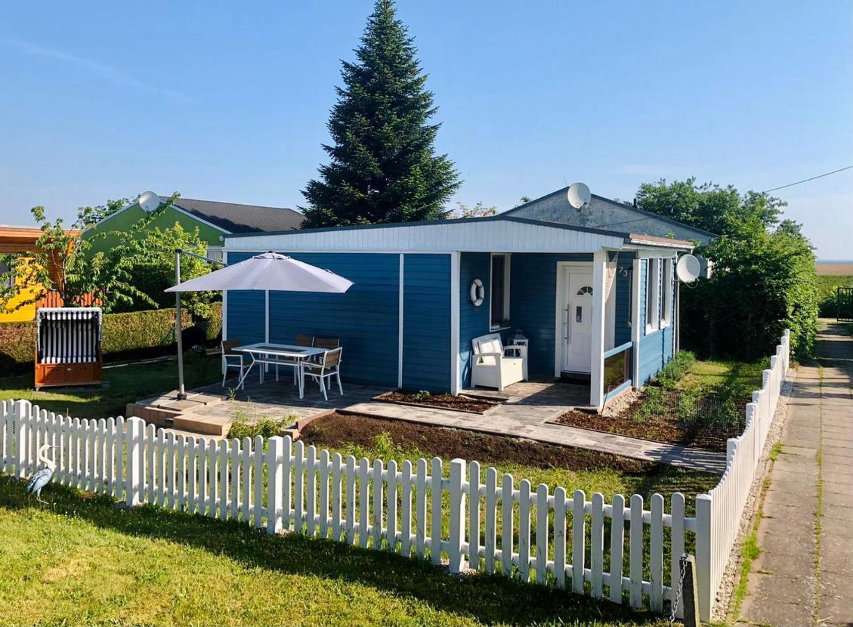 Sonniges Ferienhaus Fischer-Huus Vor Usedom & Direkt Am Haff Und Wasserzugang Mönkebude Exterior foto